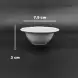 #HB9481; Ceramic saucer 3 inches