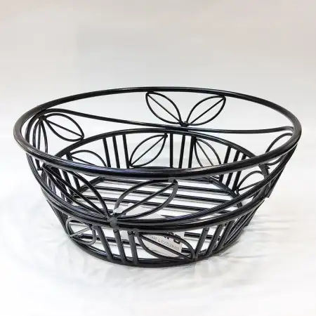#HC22992; Metal bread basket 23x9.5cm..