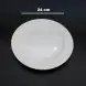 #HE9511; Ceramic plate round 9.5 inches