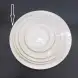 #HE9535; Ceramic plate round 12.25 inches