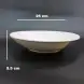#HE9559; Ceramic soup plate 10.25 inches