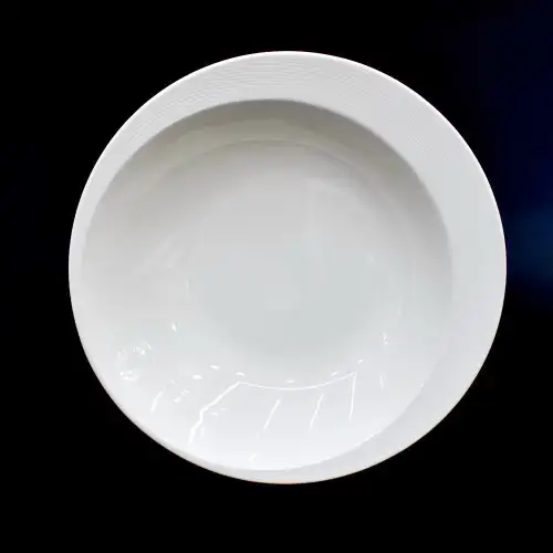 #HE9559; Ceramic soup plate 10.25 inches