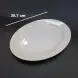 #HE9573; Ceramic oval plate 14 inches