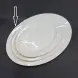 #HE9573; Ceramic oval plate 14 inches