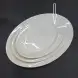 #HE9580; Ceramic oval plate 10 inches