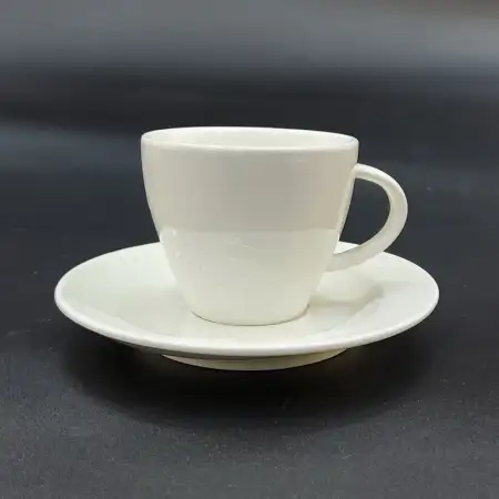 #HE9658; Ceramic coffee cup with saucer ..