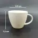 #HE9672; Ceramic coffee cup with saucer 210ml   