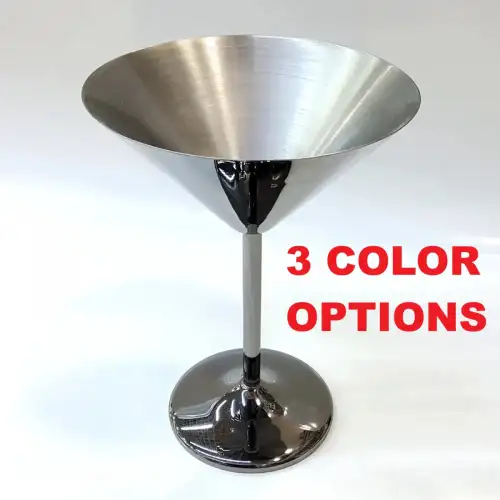 #HF-JDM019S; Stainless steel martini glass