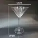 #HJX-2015; Glass martini cup 240ml
