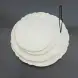 #HK9702; Ceramic plate round 10.5 inches
