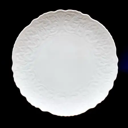 #HK9733; Ceramic plate round 11.75 inche..