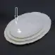 #HK9757; Ceramic oval plate 10 inches