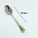 #HM9955; Stainless steel table spoon w. golden color