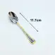 #HM9993; Stainless steel coffee spoon w. golden color