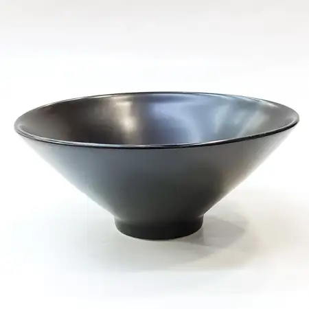 #HN0191-BK;  Ceramic bowl 4.5" BK..