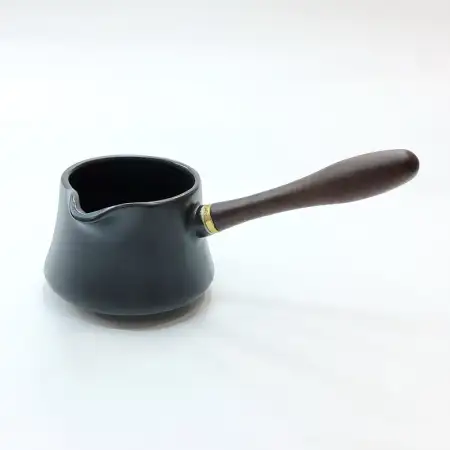 #HN0276-BK; Ceramic sauce bowl with hand..