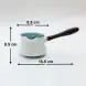 #HN0276-BW; Ceramic sauce bowl with handle BW