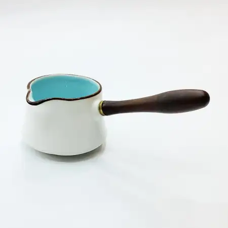 #HN0276-BW; Ceramic sauce bowl with hand..
