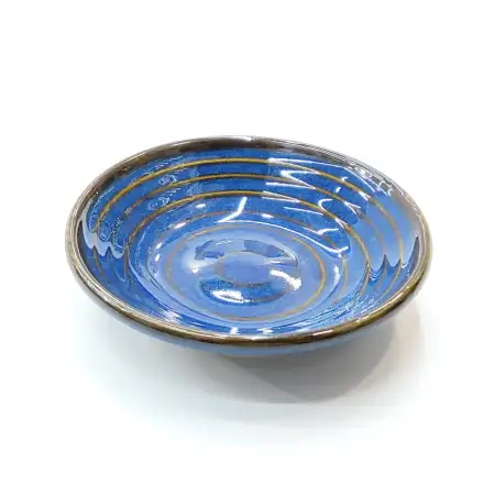 #HN0474; Ceramic sauce 8.5cm dish BL..