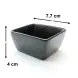 #HN0641-BK; Ceramic square bowl 7.7cm BK
