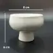 #HN0696-WT; Ceramic dessert bowl w. stand WT  