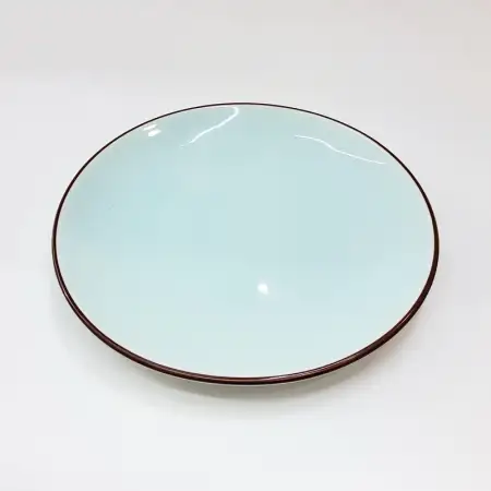 #HN2713-BW; Ceramic plate 7.5" BW..