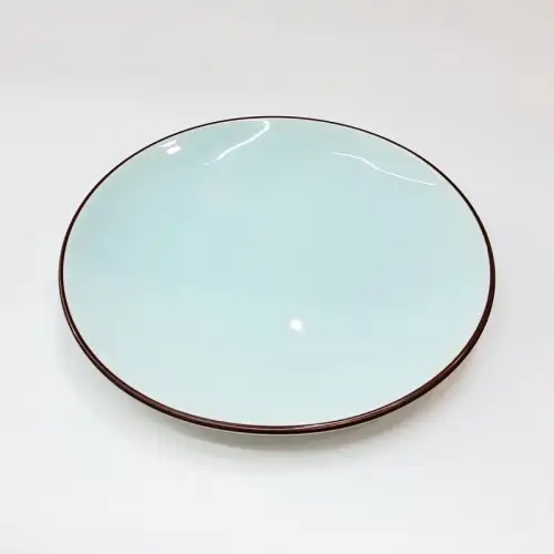 #HN2713-BW; Ceramic plate 7.5" BW