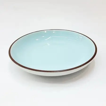 #HN2720-BW; Ceramic plate round 14cm BW..