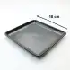#HN2768-BK; Ceramic square plate 18cm BK
