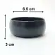 #HN2805-BK;  Ceramic sauce dish 2.5"