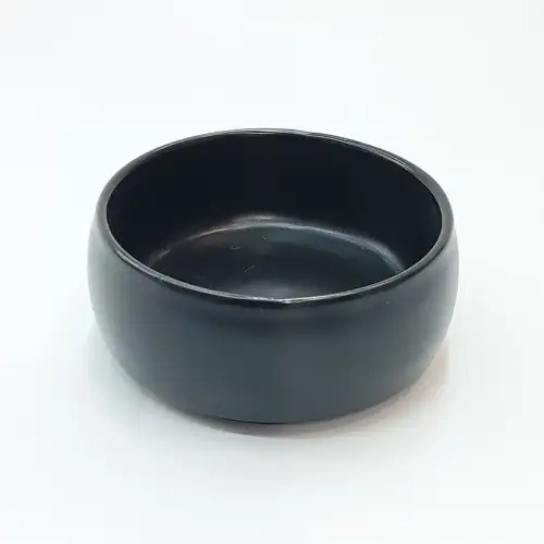 #HN2805-BK;  Ceramic sauce dish 2.5"