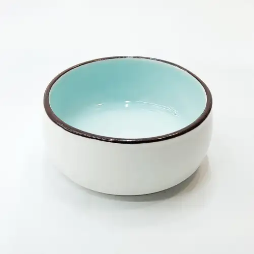#HN2805-BW; Ceramic sauce dish 2.5"