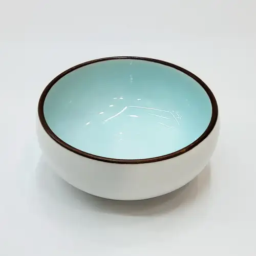 #HN2836-BW;  Ceramic bowl 8cm BW