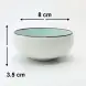 #HN2836-BW;  Ceramic bowl 8cm BW