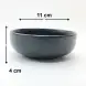 #HN7333-BK; Ceramic sauce dish 11cm BK  