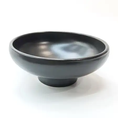 #HN7456-BK; Ceramic 14cm plate w. stand ..