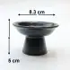 #HN7470-BK; Ceramic sauce dish 8.3cm w. stand BK  
