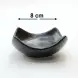 #HN7494-BK; Ceramic sauce dish 8cm BK 