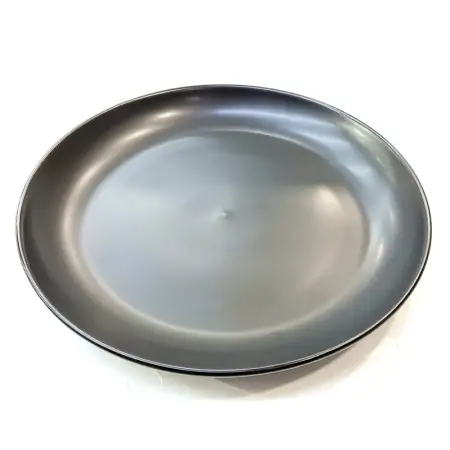 #HN8769-BK; Ceramic 10" plate BK..