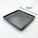 #HN8783-BK; Ceramic plate square 25cm BK