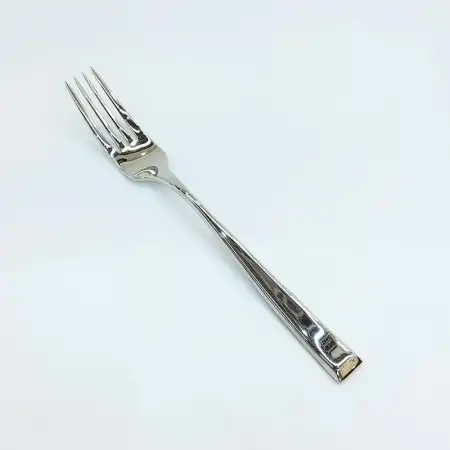 #HQ0296; Stainless steel dessert fork..