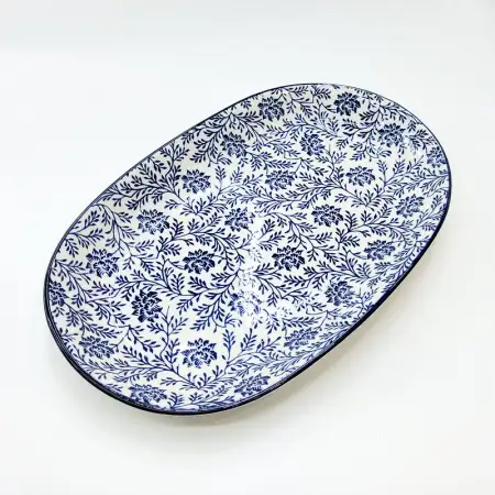 #JT6865-LH;  Ceramic 12 inch plate #LH..