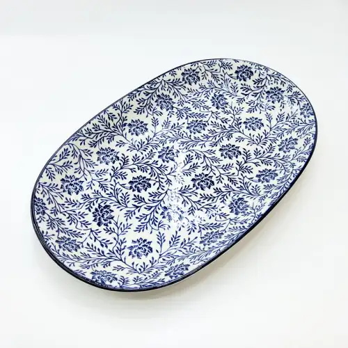 #JT6865-LH;  Ceramic 12 inch plate #LH