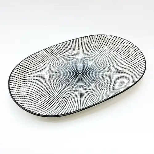 #JT6865-XT;  Ceramic 12 inch plate #XT