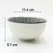 #JT6957-XT;  Ceramic bowl 4.5 inch #XT