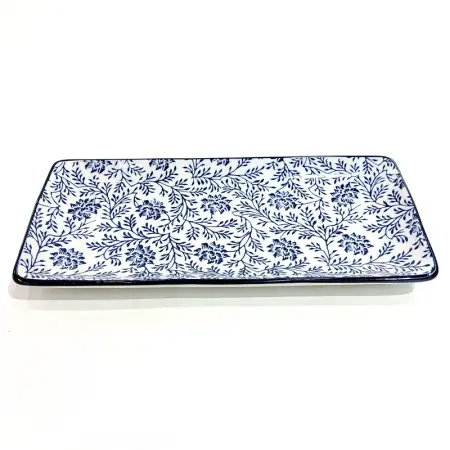 #JT7084-LH; Ceramic plate 25x11.5cm #LH..