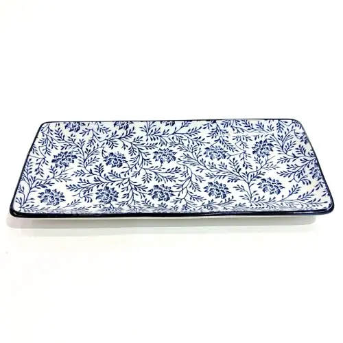 #JT7084-LH; Ceramic plate 25x11.5cm #LH