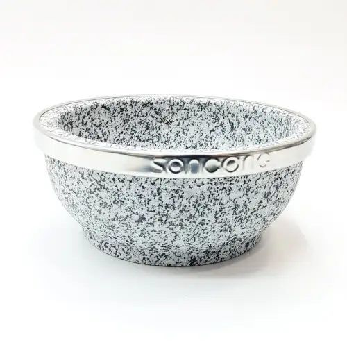 #JW1877; Stone bowl 18cm