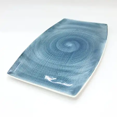 #KA0410; Ceramic serving plate 12 inches..
