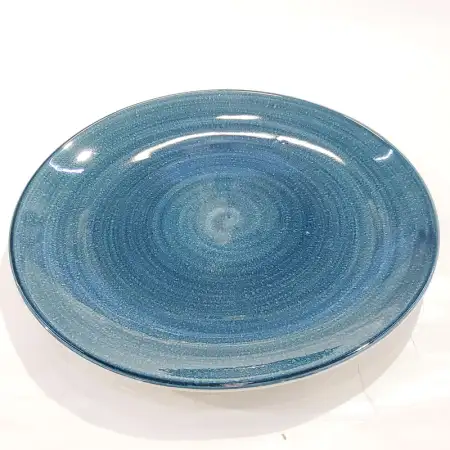 #KA0434; Ceramic round dinner plate 10.5..